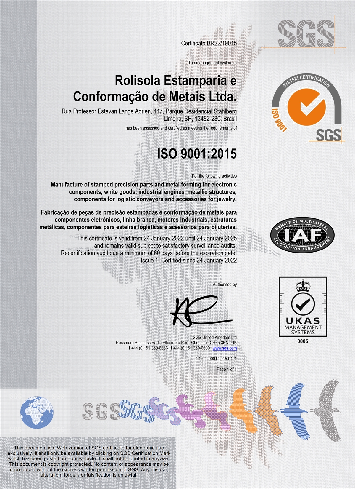 imagem do certificado ISO 9001